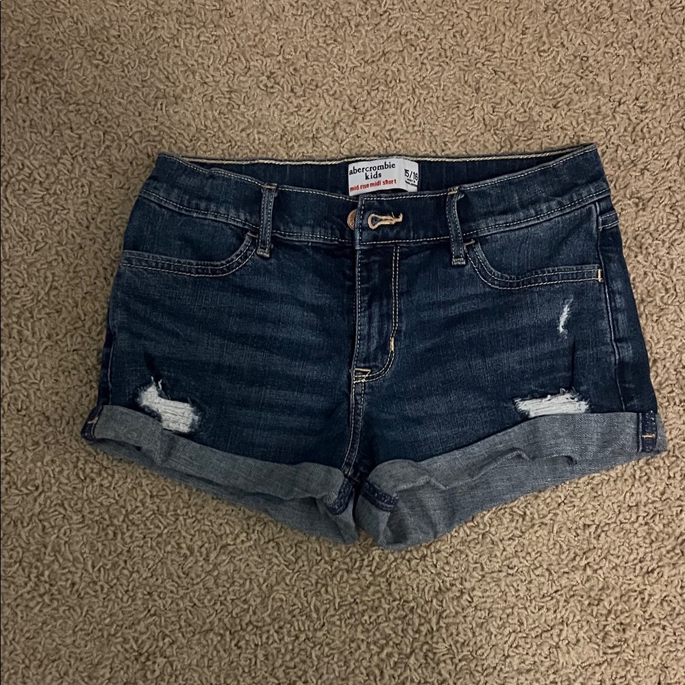 Abercrombie kids Rolled Hem Denim Shorts
